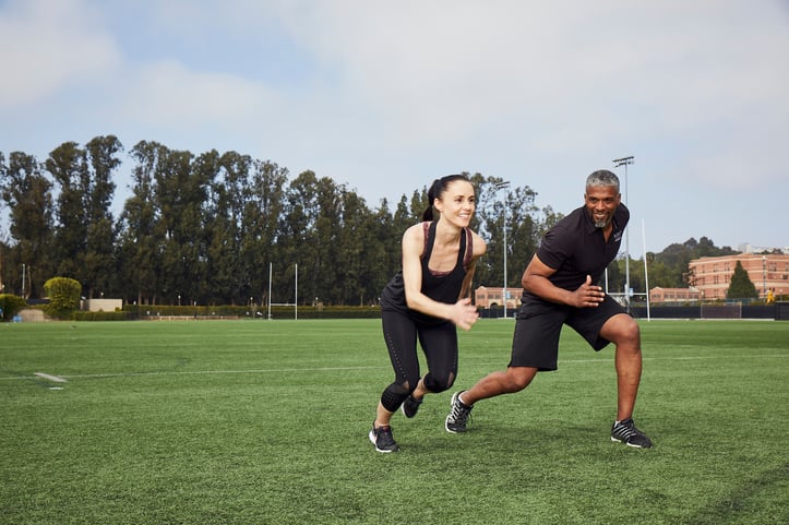 NASM Master Instructor Prentiss Rhodes trains client