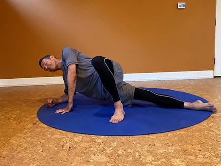modified side plank position for it band