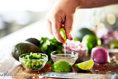 Limes in cooking