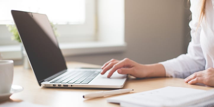 Person using laptop