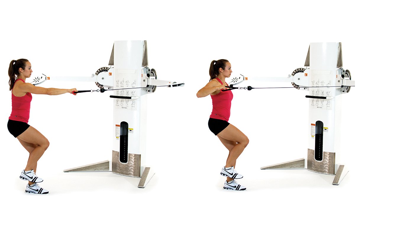 Single-leg, single-arm cable row