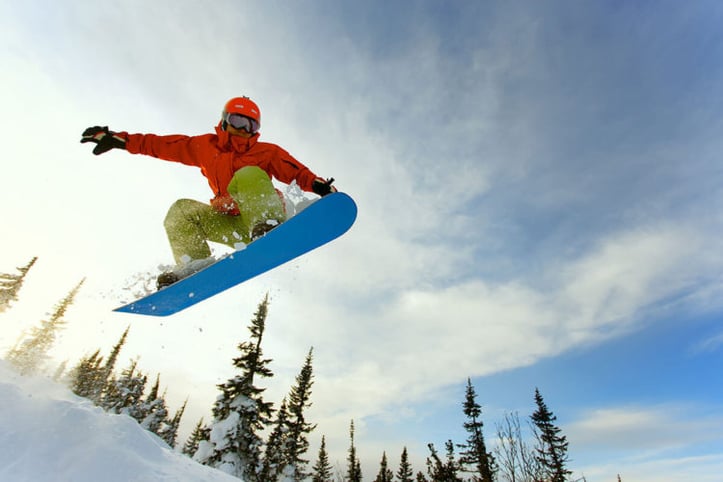 Person snowboarding 