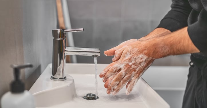 Washing hands 