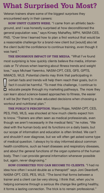 What Surprised Your Most in Your Personal Training Career?