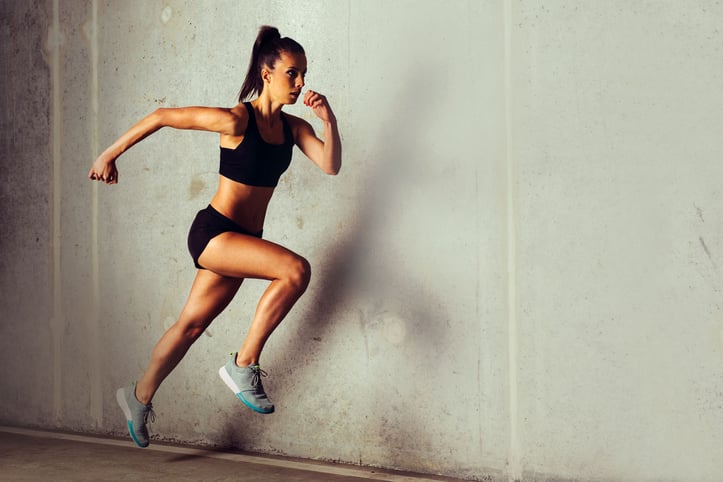 lady running