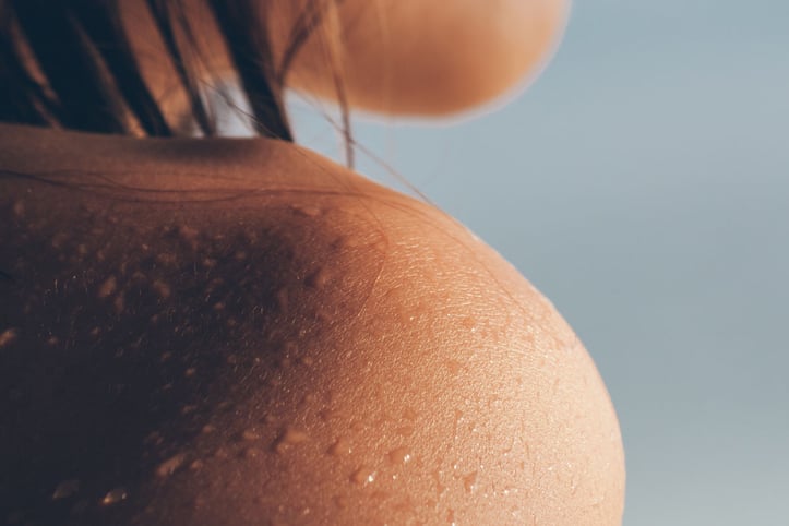 swimmer with Swimmer's Shoulder