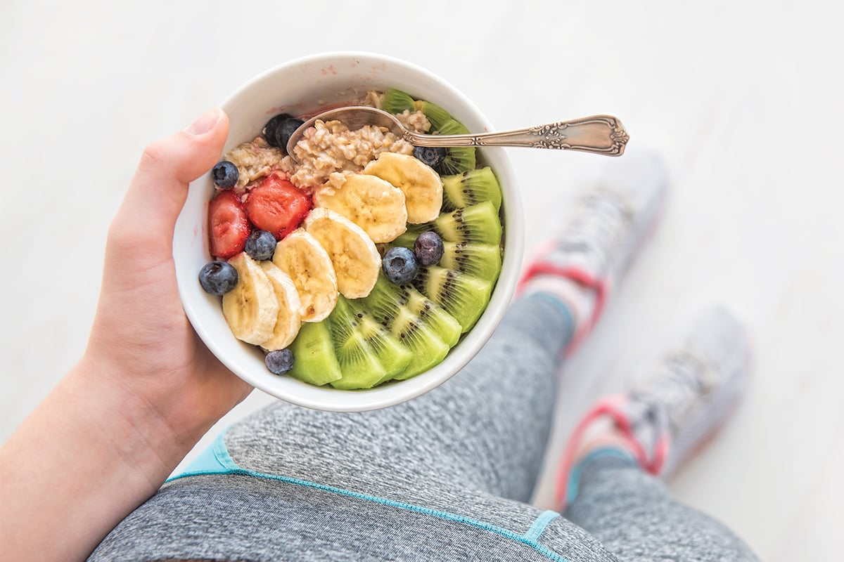 oatmeal and fruit