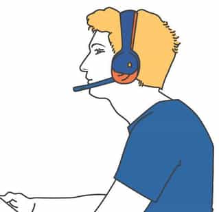 gamer leaning forward excessively