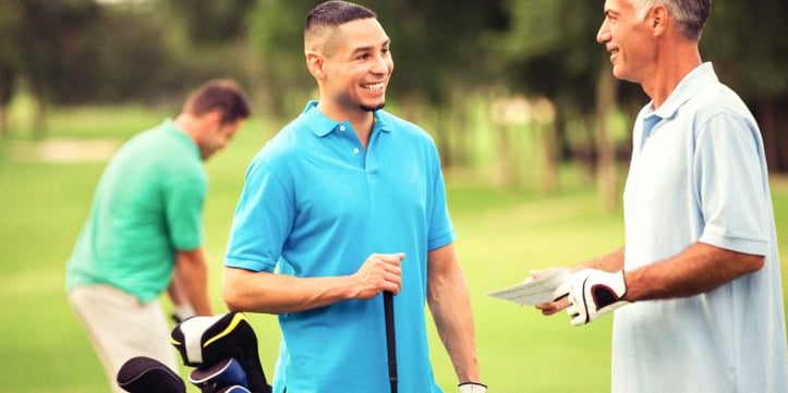 golfers at golf event