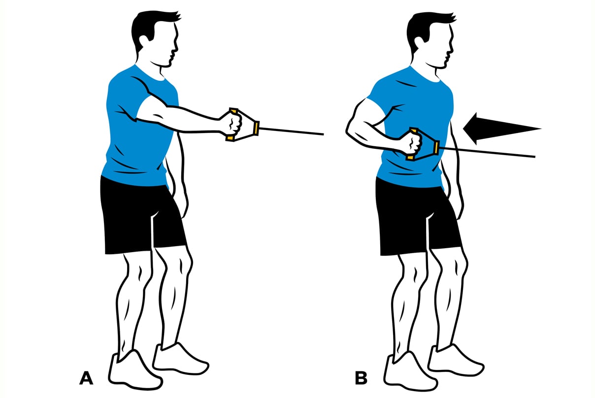 One hand cable discount row