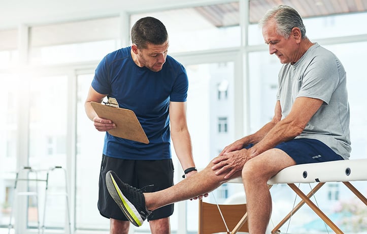 client doing prehabilitation using corrective exercise