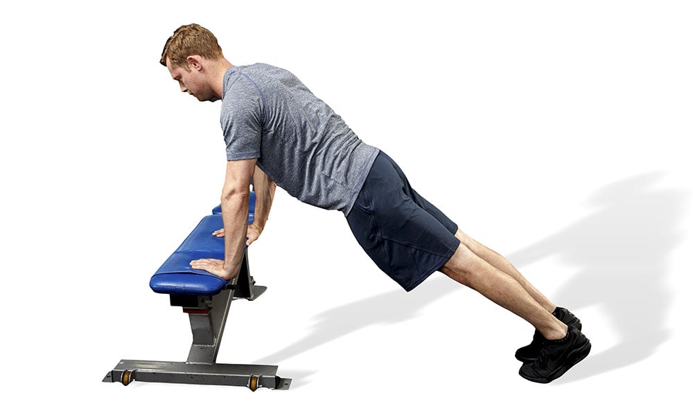 Bench push online ups