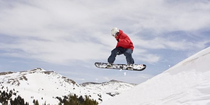 snowboarder after a workout