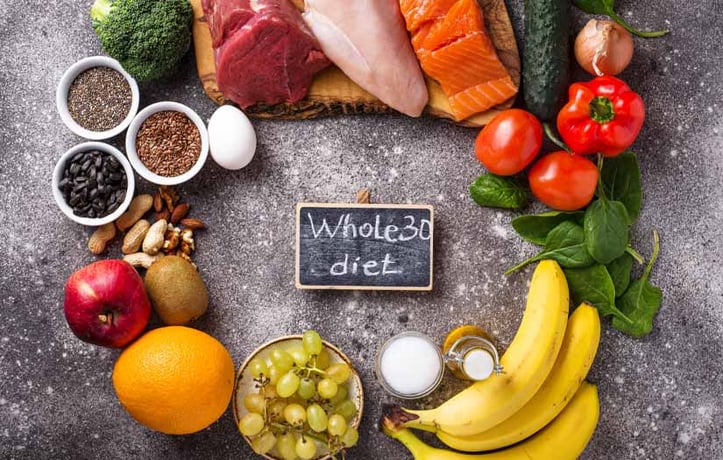 Table full of healthy foods