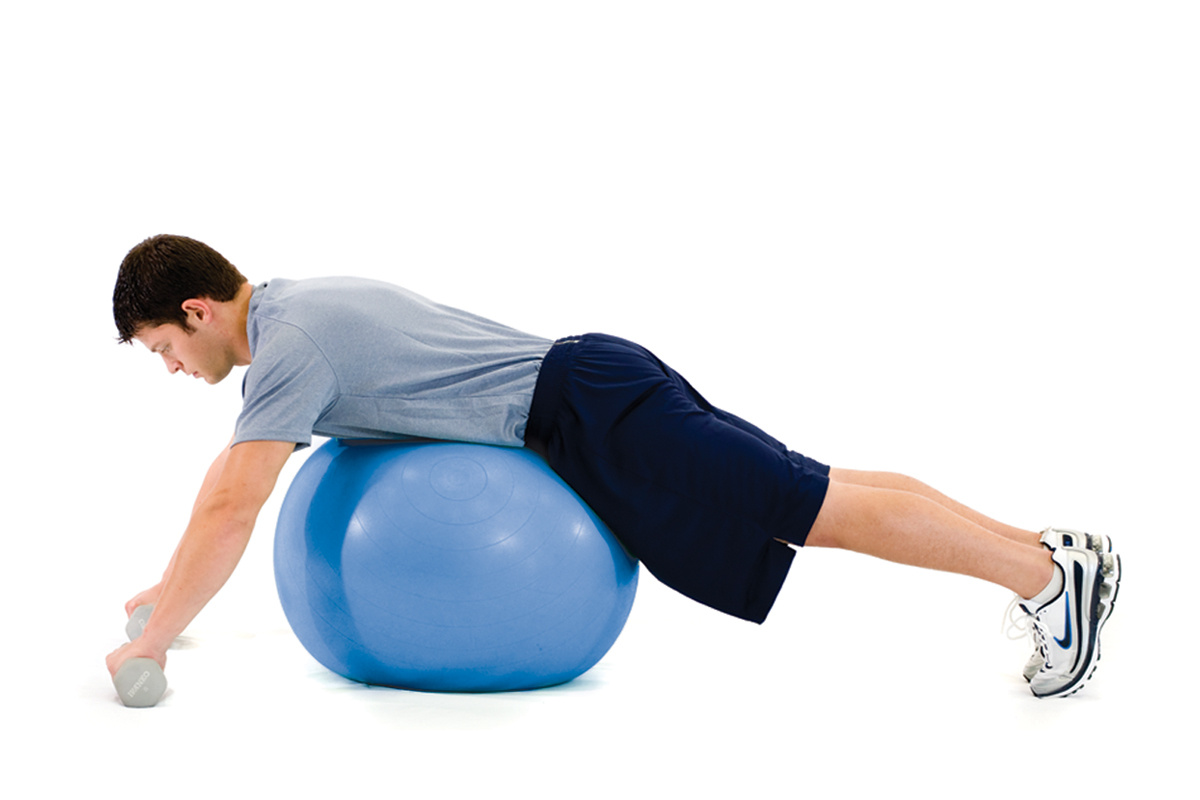 Stability Ball Back Stretch