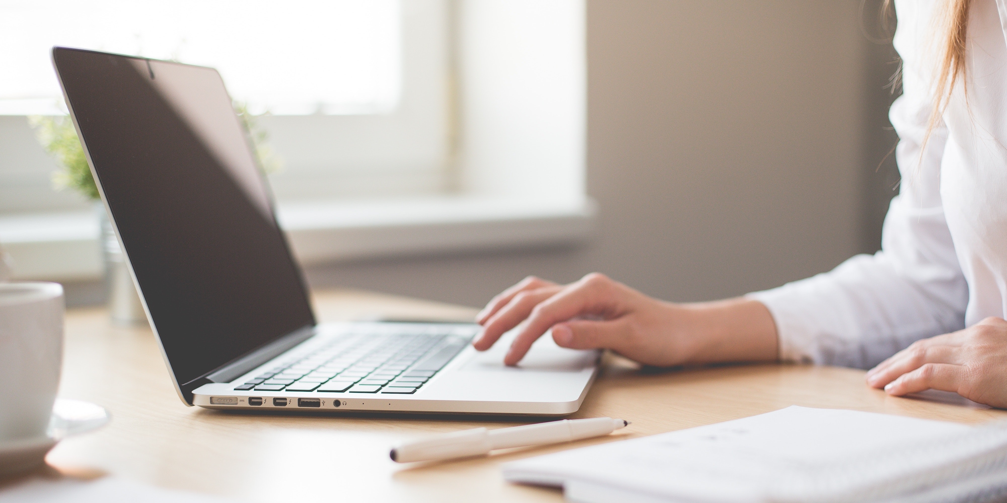 Person using laptop