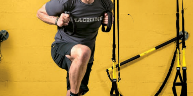 athlete doing workout on TRX