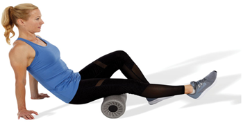 woman doing active stretching