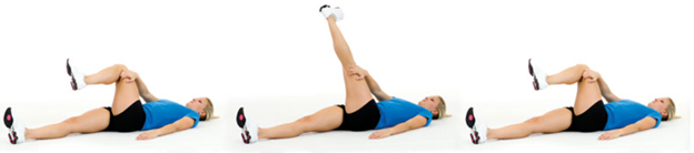 woman doing active stretching
