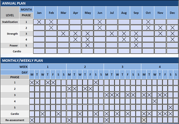 macrocycle for a team sport